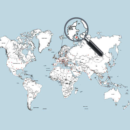 hsa supplier world map